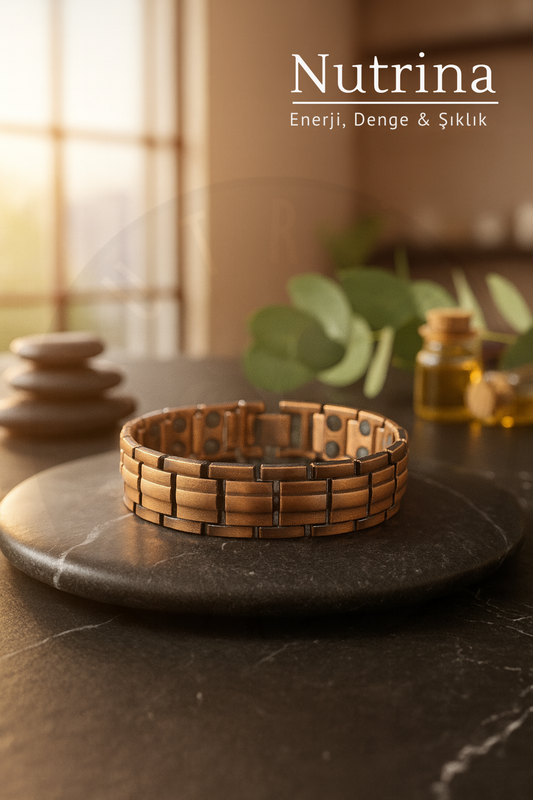 Nutrina Manyetik Bakır Bileşenli Enerji & Denge Bilekliği | Sağlık ve Şıklığın Gücü